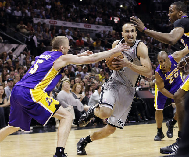 Manu Ginobili, Steve Blake, Dwight Howard